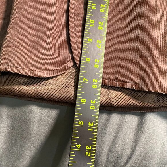Claiborne Mens Blazer Jacket Size 44R Brown Corduroy Double Button Retro Classic - Picture 6 of 16